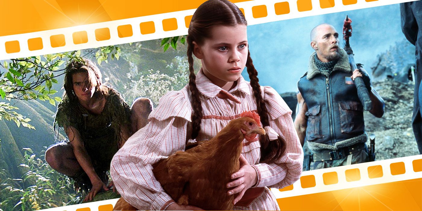 Blended imahe showing characters from Legend, Return to Oz, and Reign of Fire