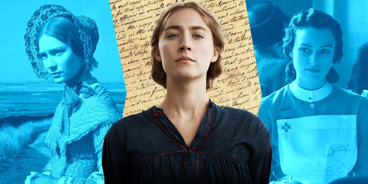 Jane Eyre (Mia Wasikowska) in &lsquo;Jane Eyre,&rsquo; Jo March (Saoirse Ronan) in &lsquo;Little Women,&rsquo; and Cecilia Tallis (Keira Knightley) in &lsquo;Atonement.'