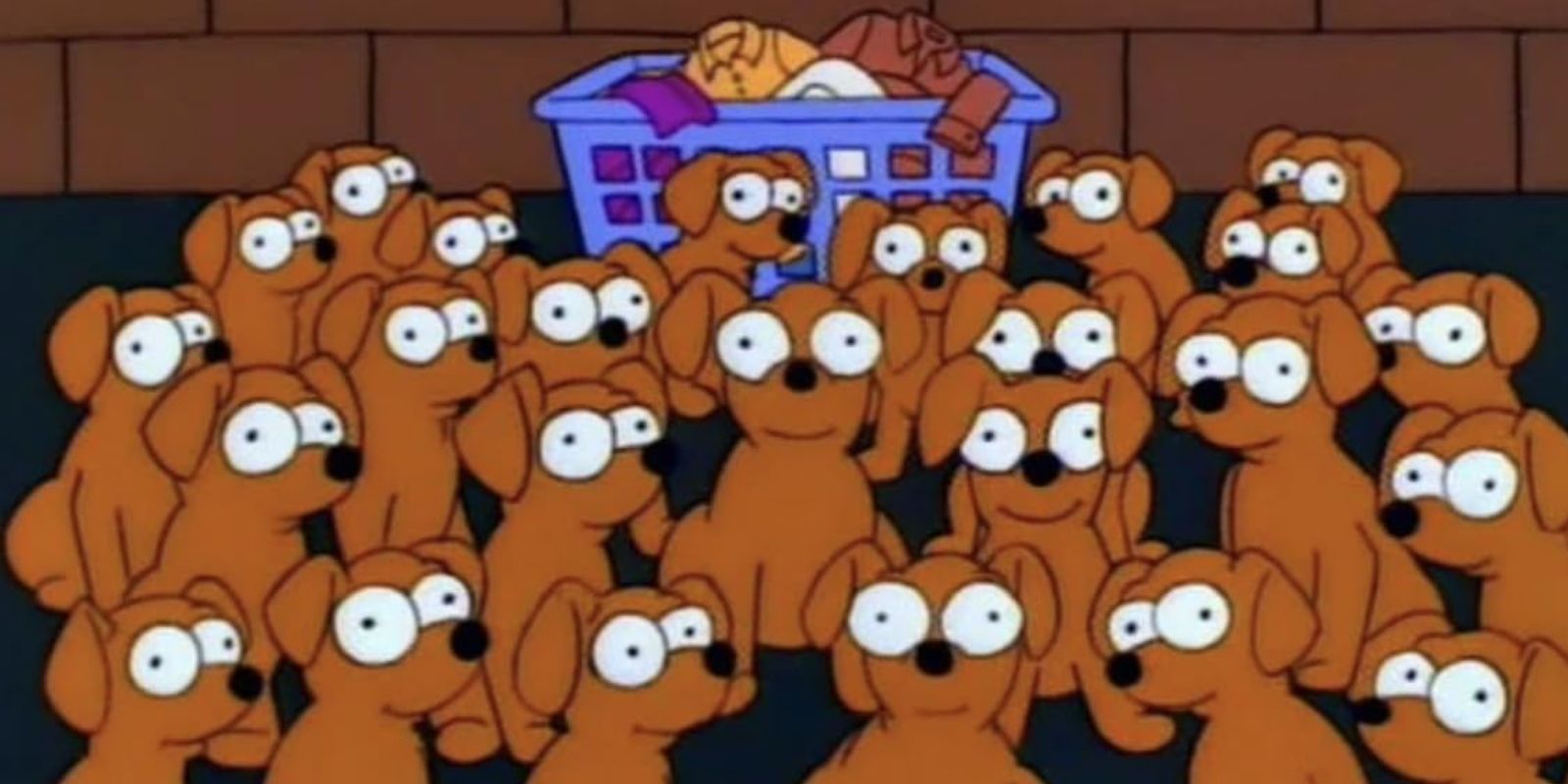 A group of puppies in &lsquo;The Simpsons&rsquo;