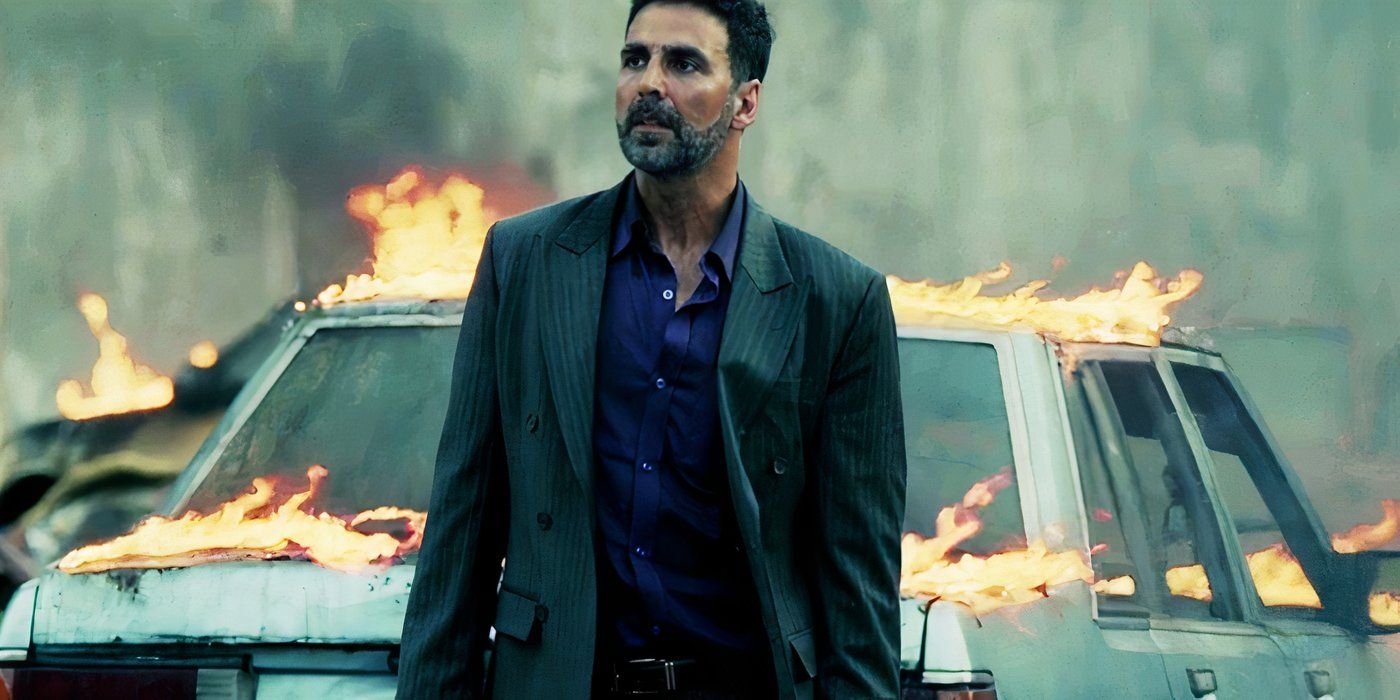 Akshay Kumar se para frente a un coche en llamas en 'Airlift' 