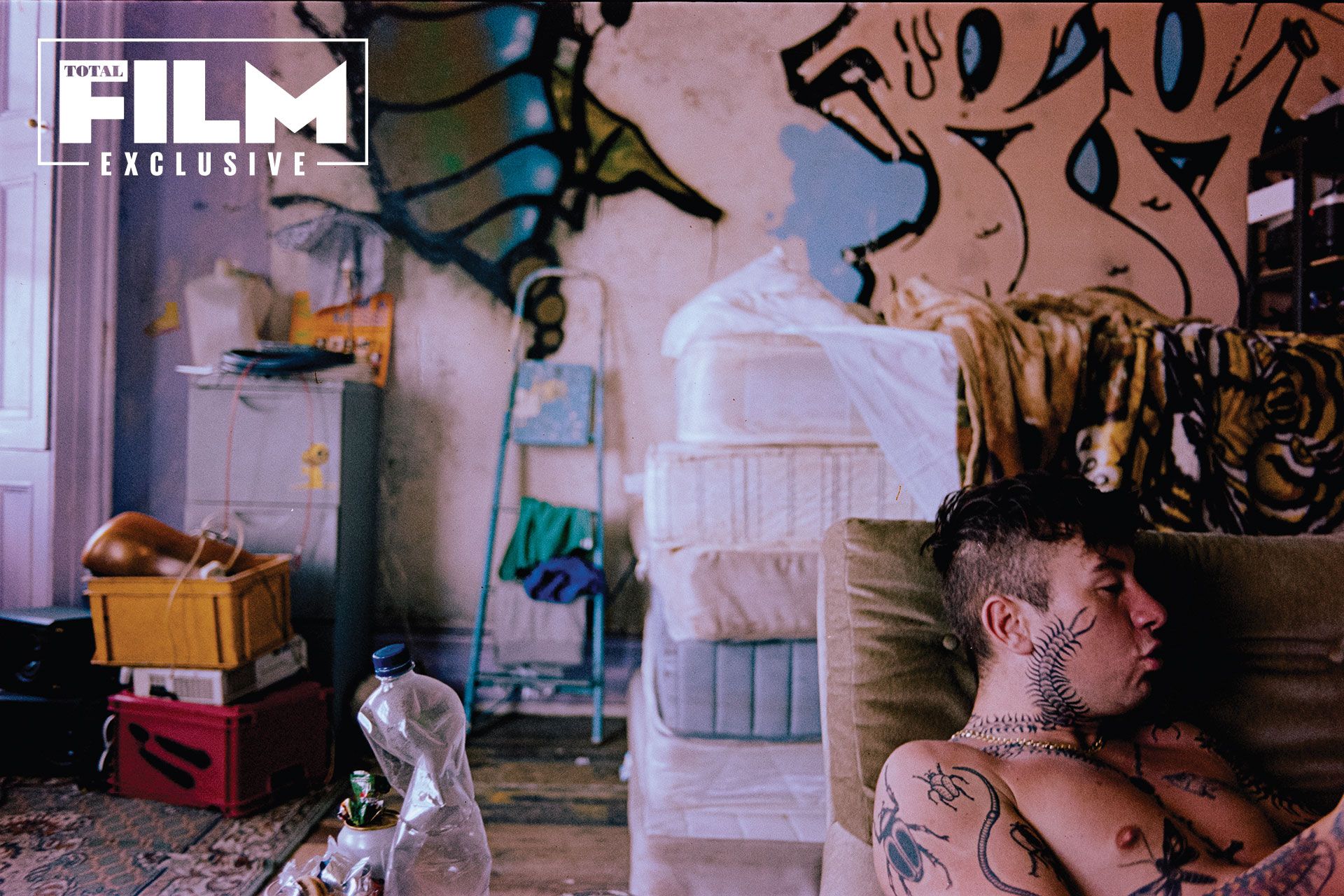 Barry Keoghan Is a TattedUp Squatter in New ‘Bird’ Image