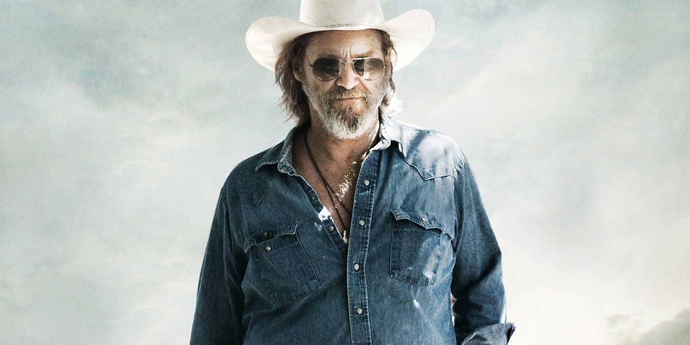 Jeff Bridges on a cropped poster for Crazy Heart