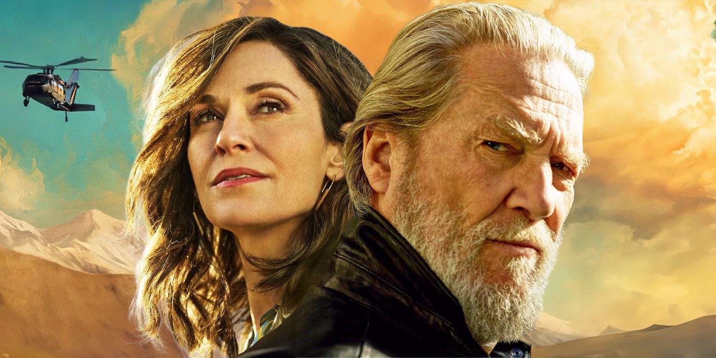 Custom image from Jefferson Chacon of Jeff Bridges and Amy Brenneman in close-up for Season 2 of The Old Man