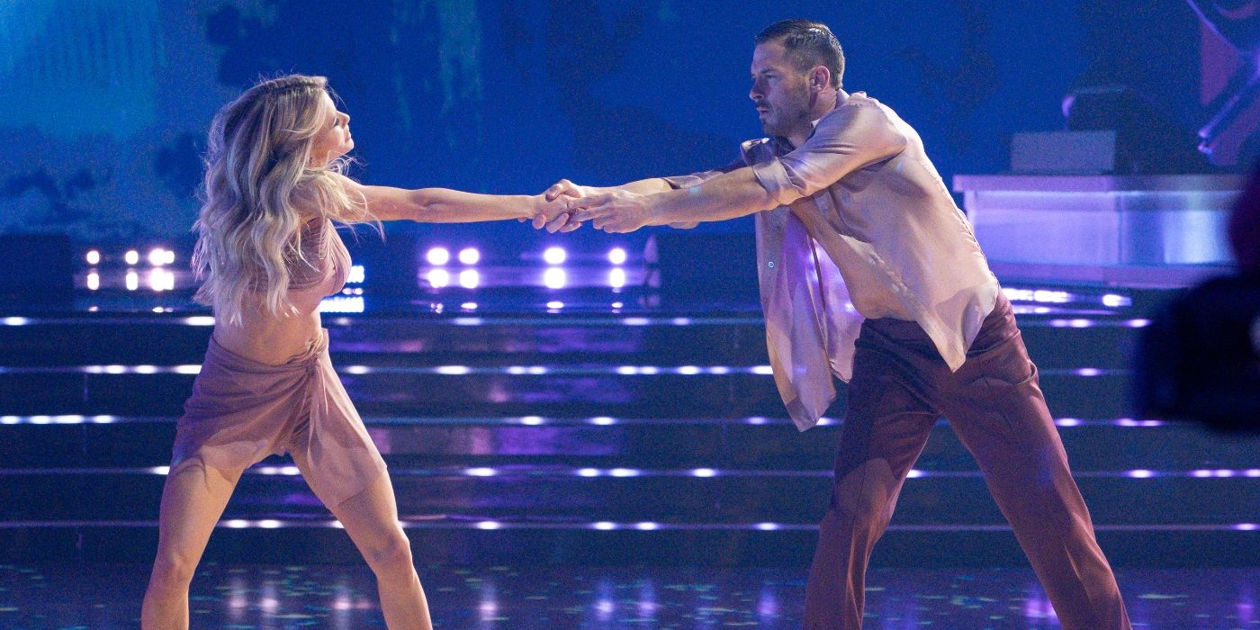 Danny Amendola and Whitney Carson dancing during Dedication Night on Dancing With the Stars Season 33