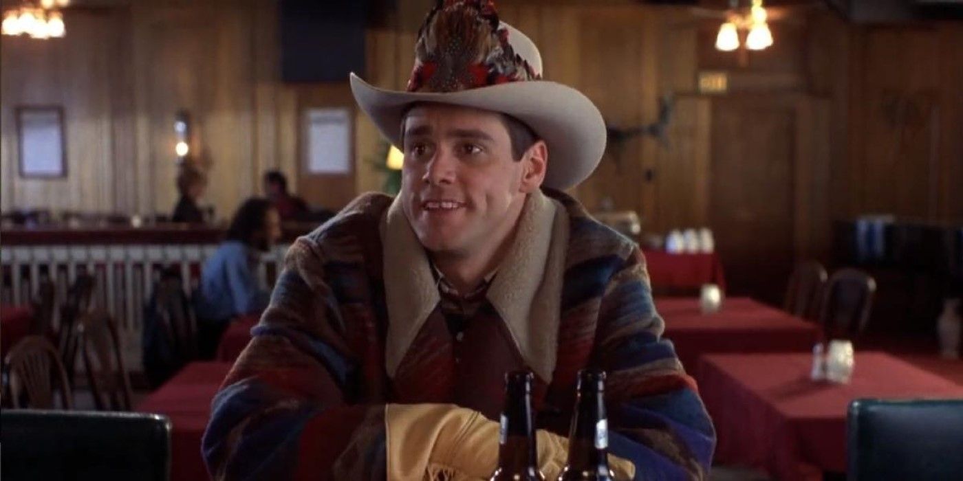 Lloyd Christmas (Jim Carrey) sits at a bar in &lsquo;Dumb and Dumber&rsquo;