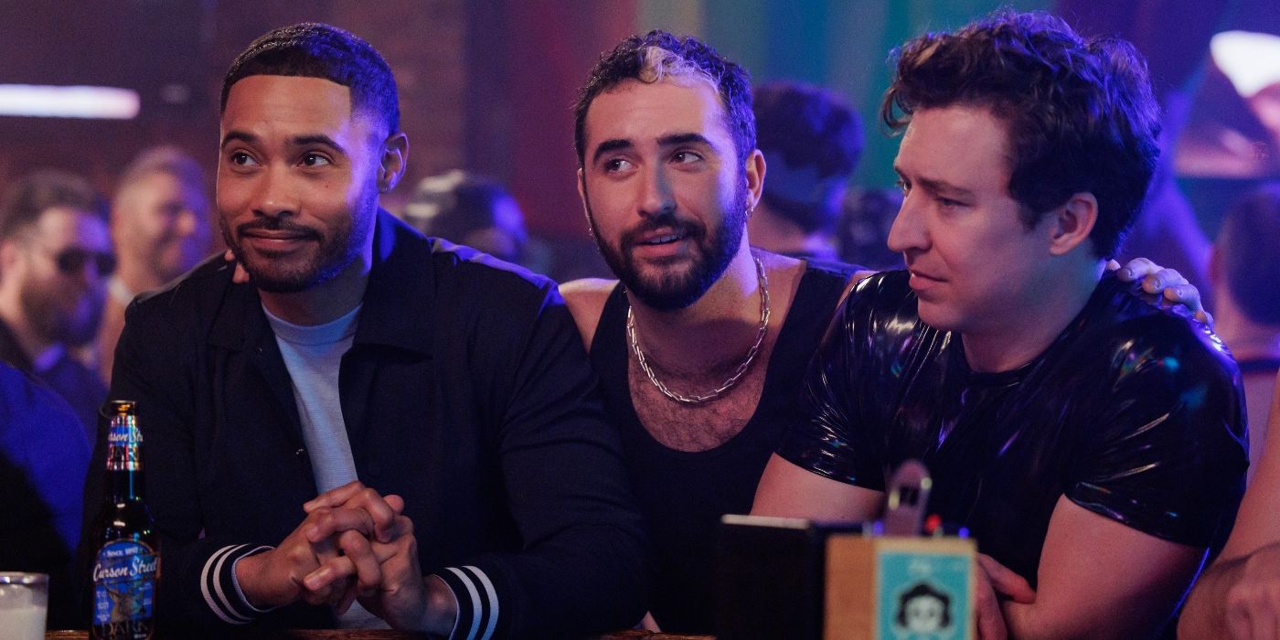 Jordan Firstman, Langston Kerman, and Brian Jordan Alvarez in the English Teacher finale
