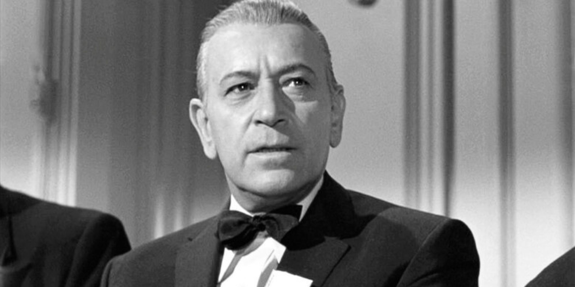 George Raft as Spats Colombo looking intently in Some Like It Hot (1959)