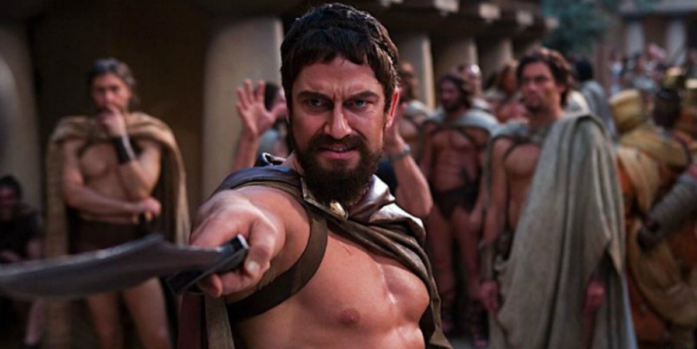 Gerard Butler as Leonidas in 300