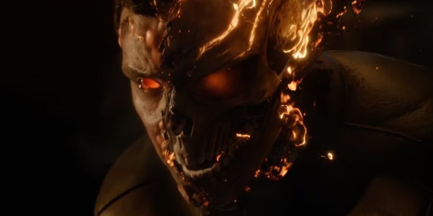 Gabriel Luna's Robbie Reyes becomes the Ghost Rider with his skull ablaze in Agents of S.H.I.E.L.D.