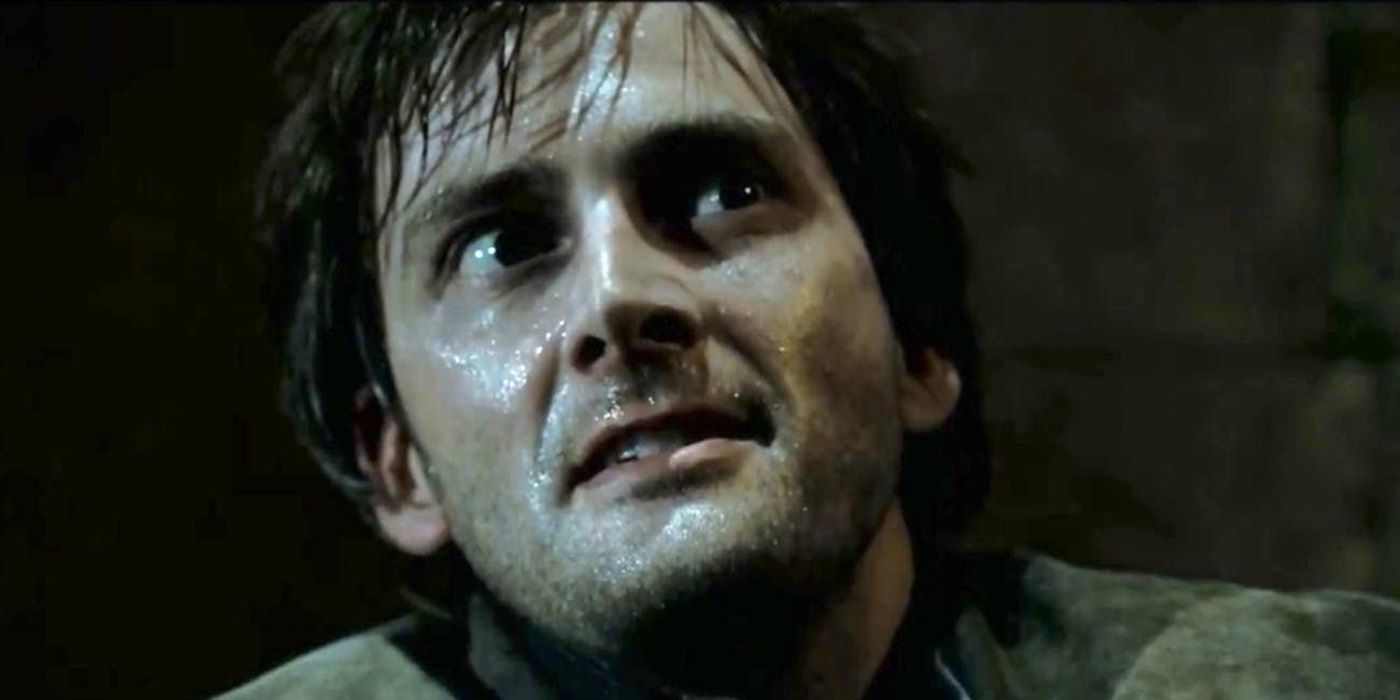 Barty Crouch Jr. looking up in Harry Potter and the Goblet of Fire