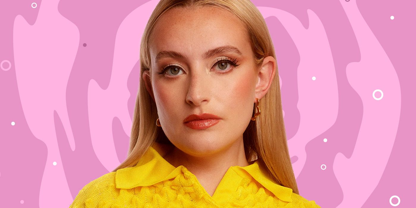 custom image of Amelia Dimoldenberg of Chicken Shop Date against a pick background