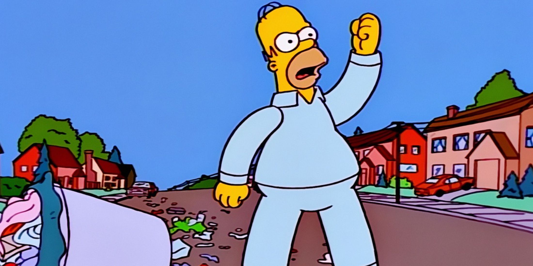 Homer yelling in &lsquo;The Simpsons&rsquo; episode <em>Trash of the Titans</em>