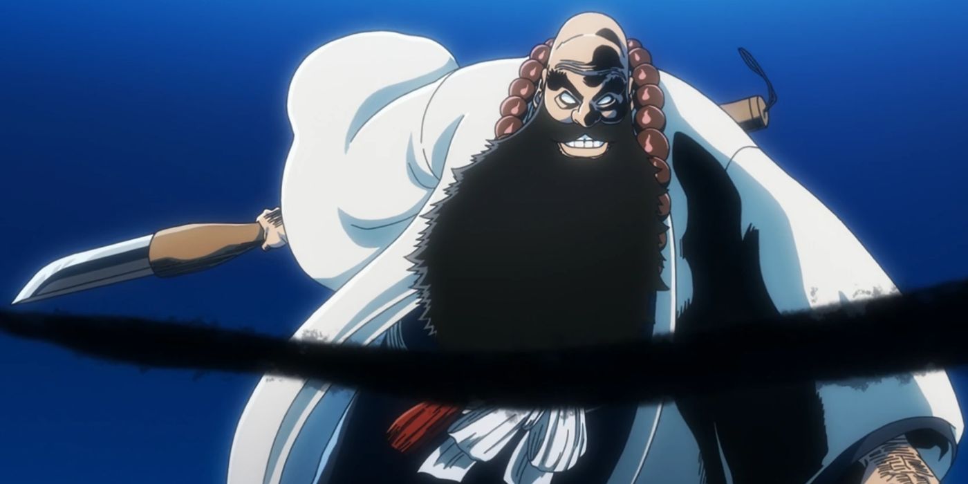 Ichibe Hyosube painting the sky black in Bleach.