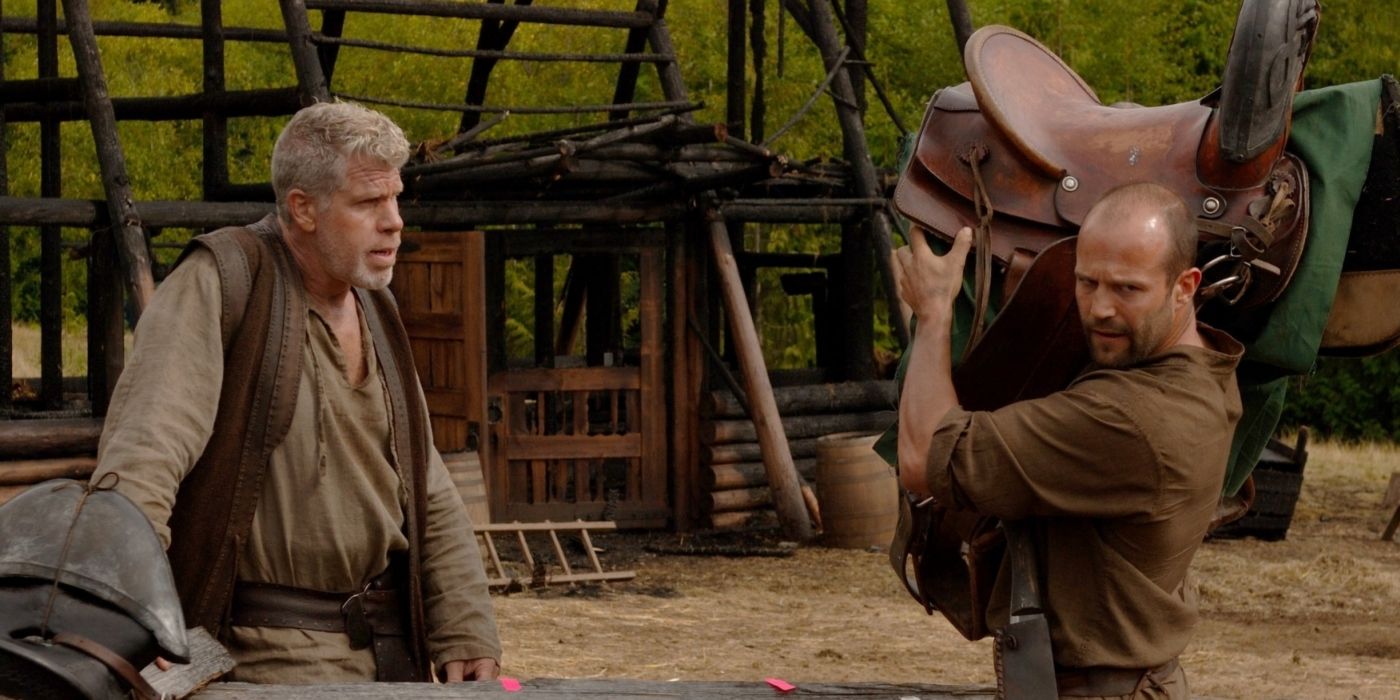 Ron Perlman's Norick talking to Jason Statham's Farmer in In the Name of the King