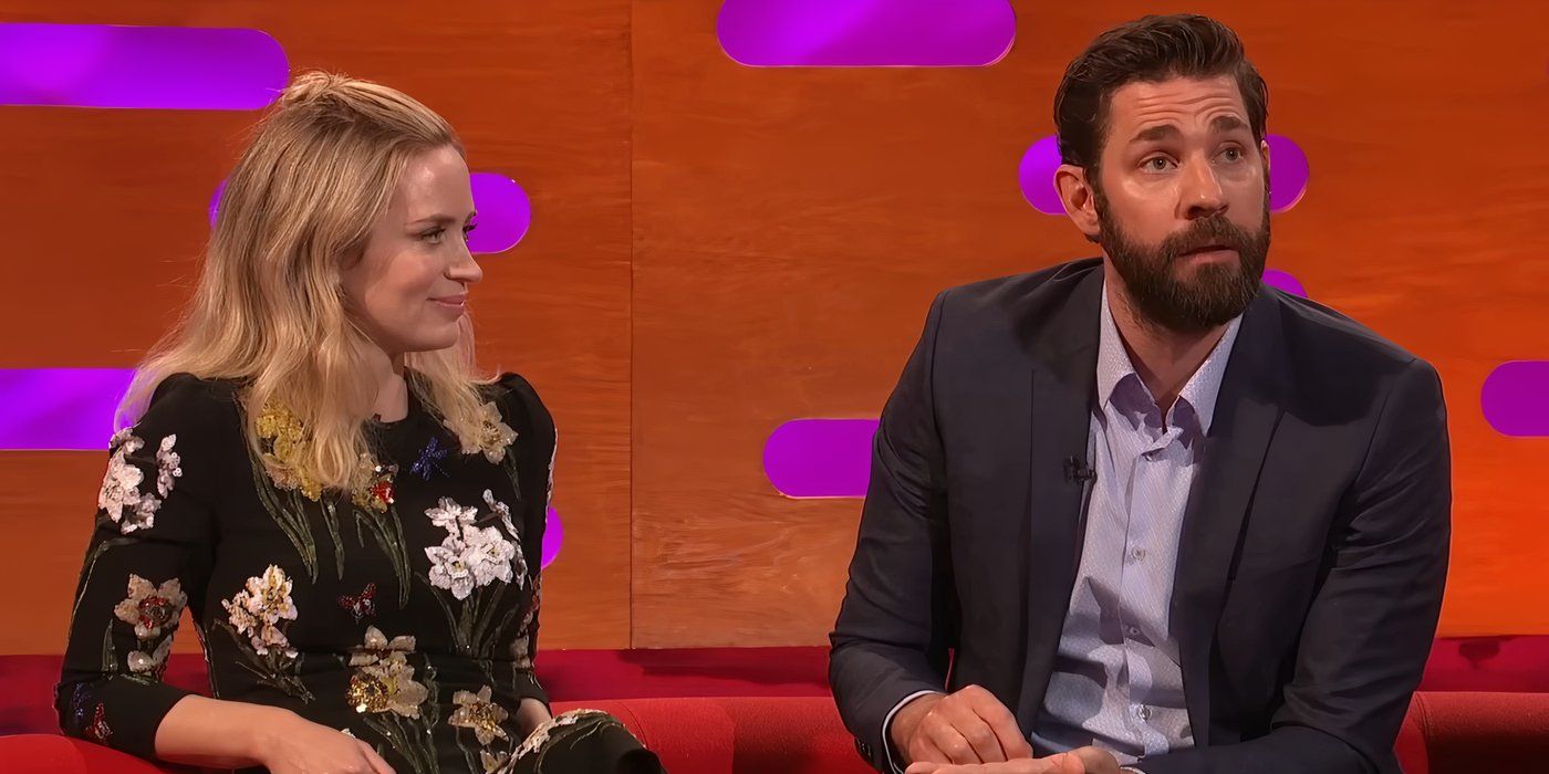 Emily Blunt and John Krasinski on The Graham Norton Show.