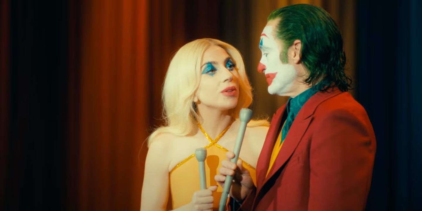 The Joker and Harley singing together in 'Joker Folie a? Deux'