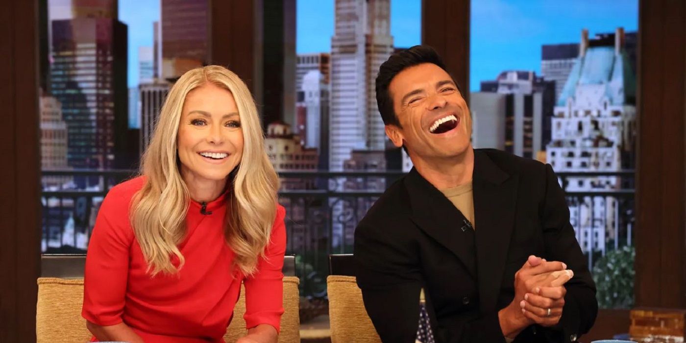 Kelly Ripa and Mark Consuelos hosting 'Live with Kelly & Mark'