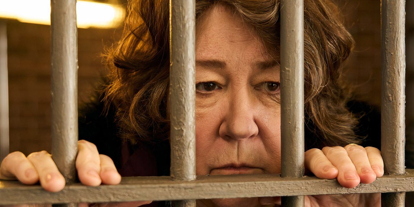 margo martindale looks out from behind bars