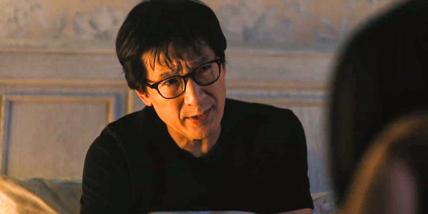 Ke Huy Quan as Marvin Gable looking at someone off-camera that&rsquo;s across from him in Love Hurts