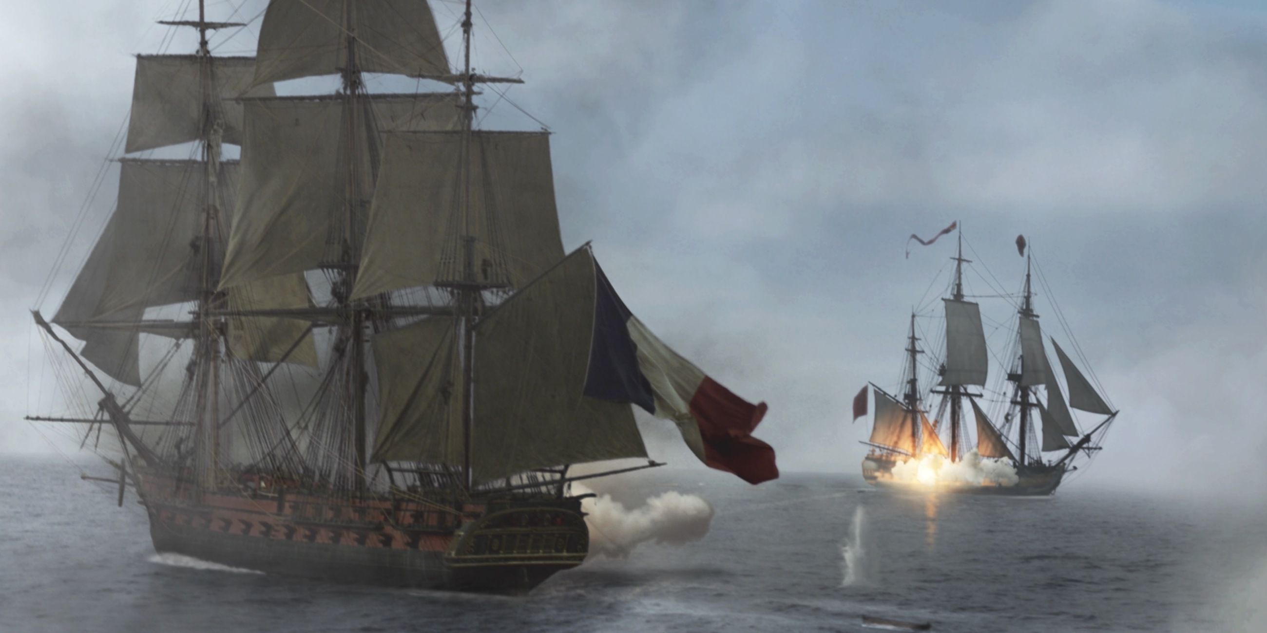 Two ships in a scene in Master and Commander: The Far Side of the World 2003