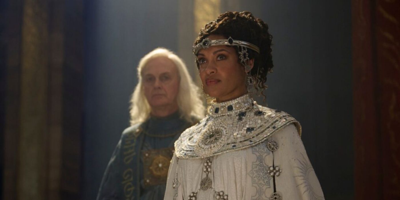 Queen Míriel, played by Cynthia Addai-Robinson, in 'Lord of the Rings: Rings of Power' Season 2, Episode 3.