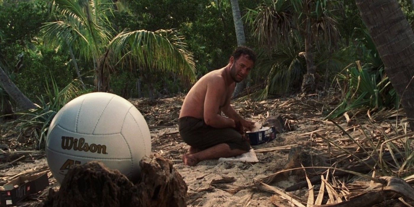 Tom Hanks as Chuck Noland in Cast Away