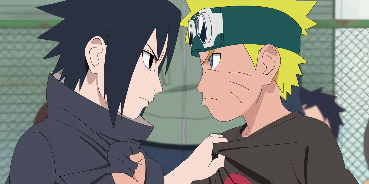 Naruto and Sasuke in the anime series 'Naruto'