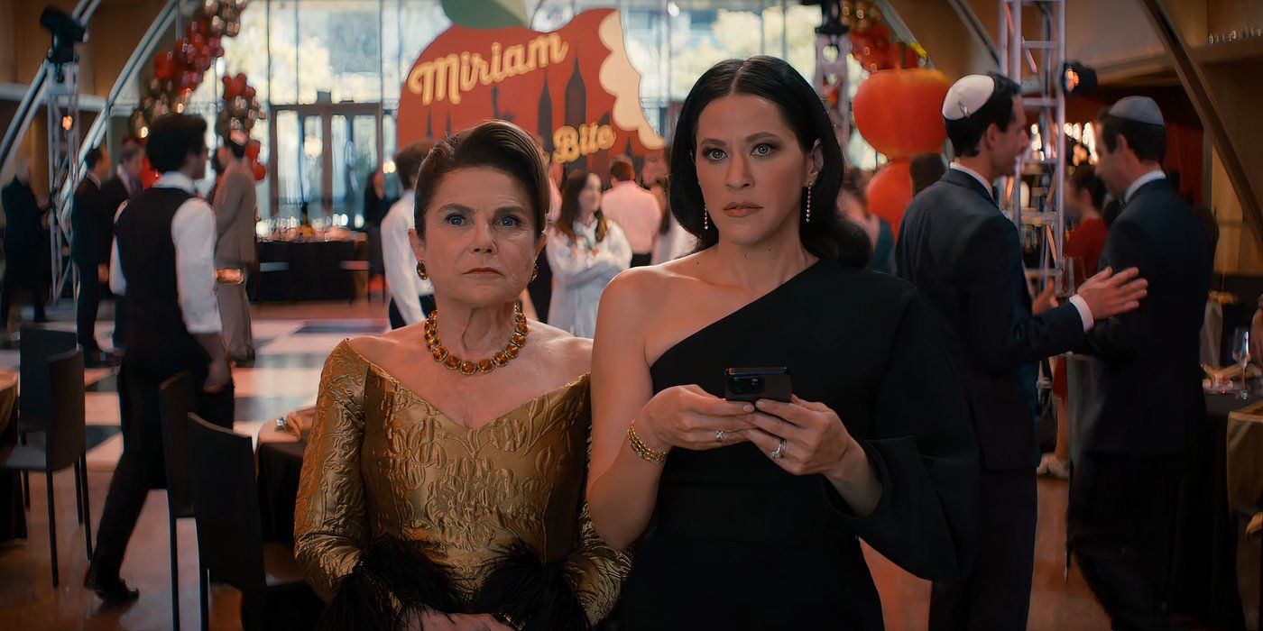 Bina (Tovah Feldshuh) and Esther (Jackie Tohn) get suspicious in 'Nobody Wants This'.