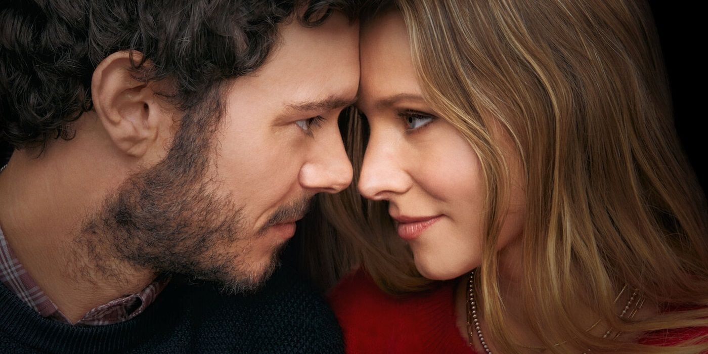 Adam Brody and Kristen Bell on a cropped 'Nobody Wants This' Poster