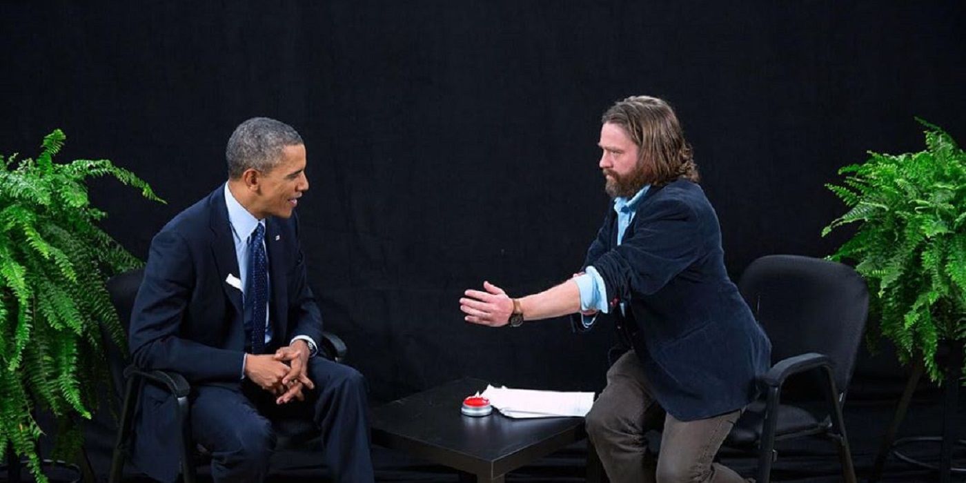 Zach Galifianakis and Barack Obama in 'Between Two Ferns with Zach Galifianakis'