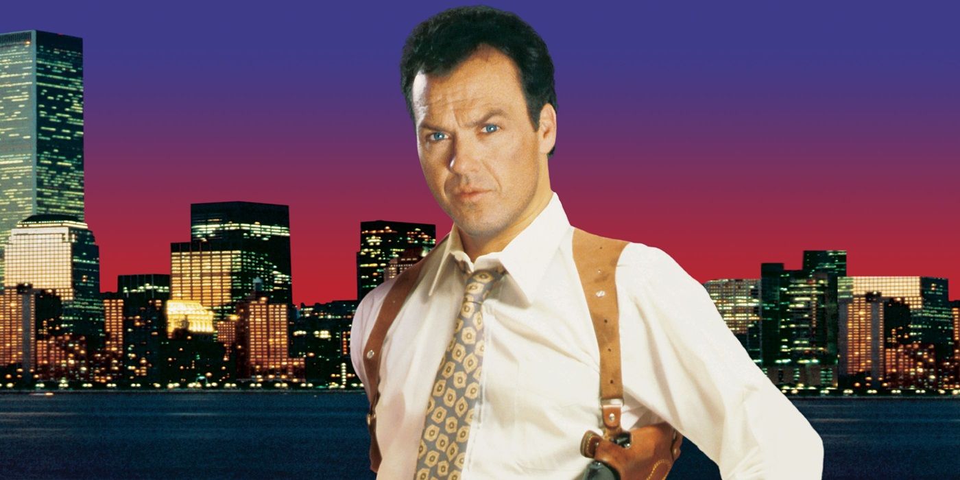 Michael Keaton as Detective Artie Lewis on a cropped psoter for One Good Cop