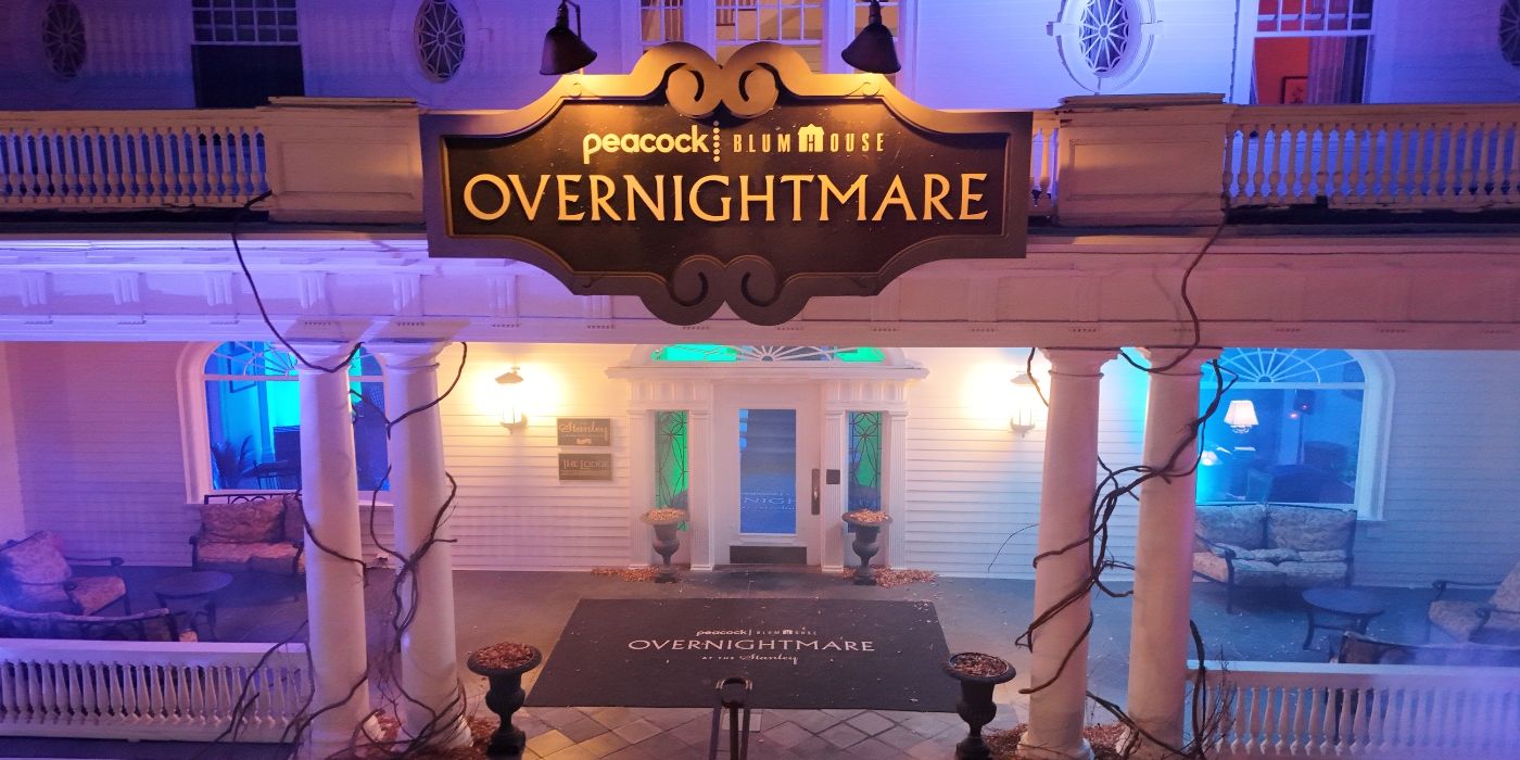 The Overnightmare sign on the Stanley Hotel Lodge