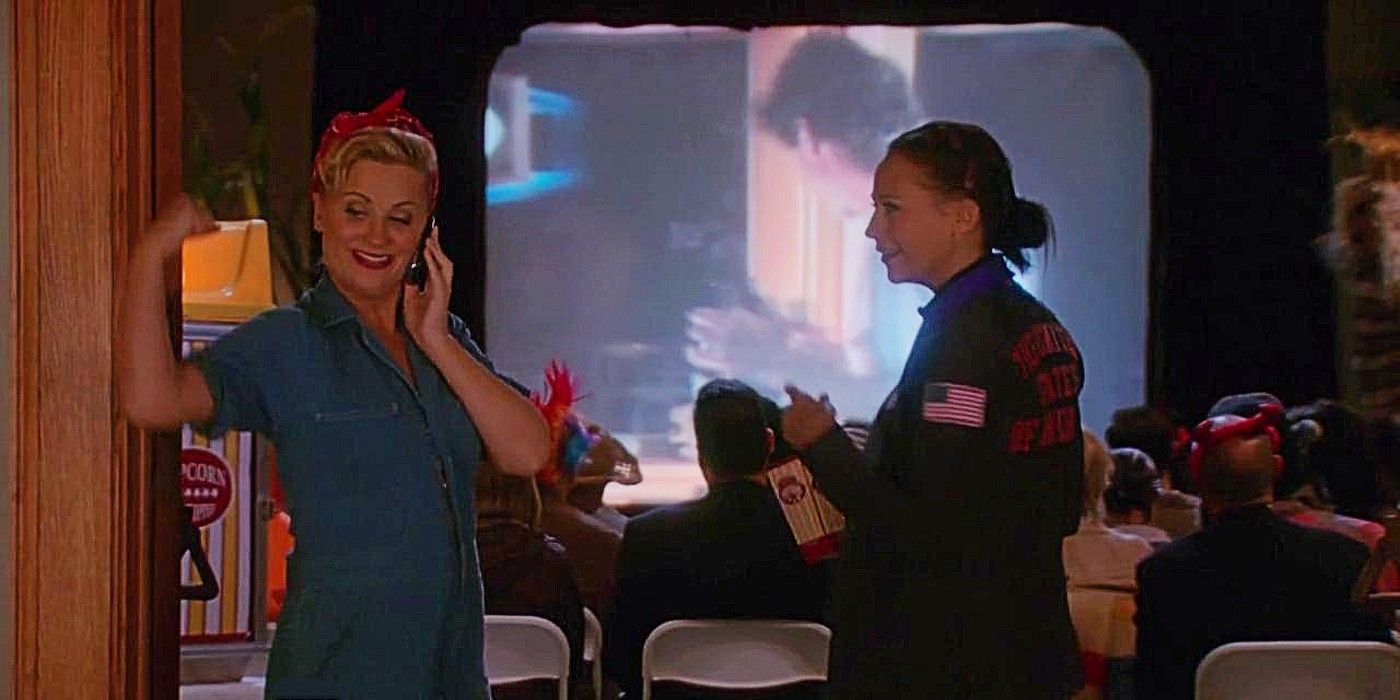 Leslie and Ann dressed up for Halloween in Parks and Recreation