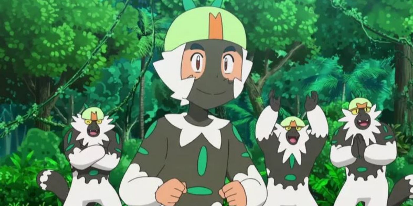 Ash dressed as a Passimian in Pokemon The Series: Sun and Moon