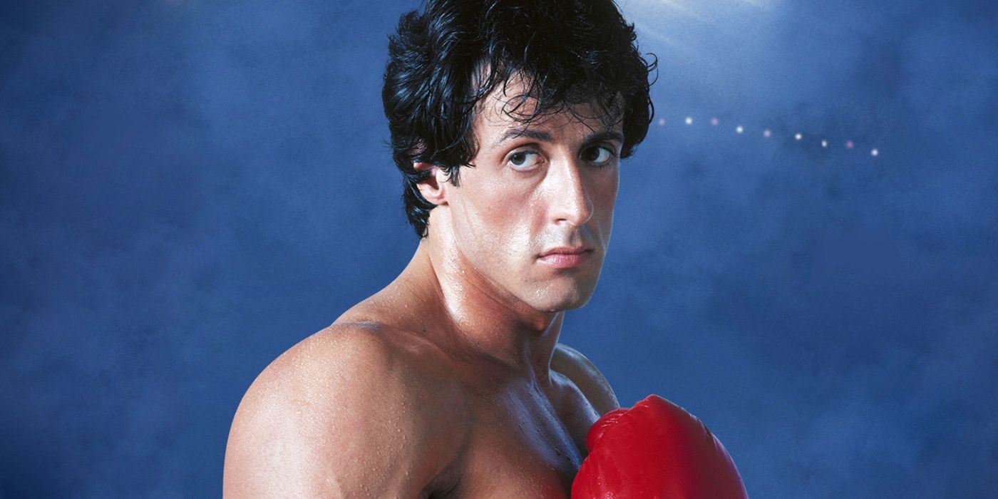 Sylvester Stallone, as Rocky, ready to box in Rocky III.