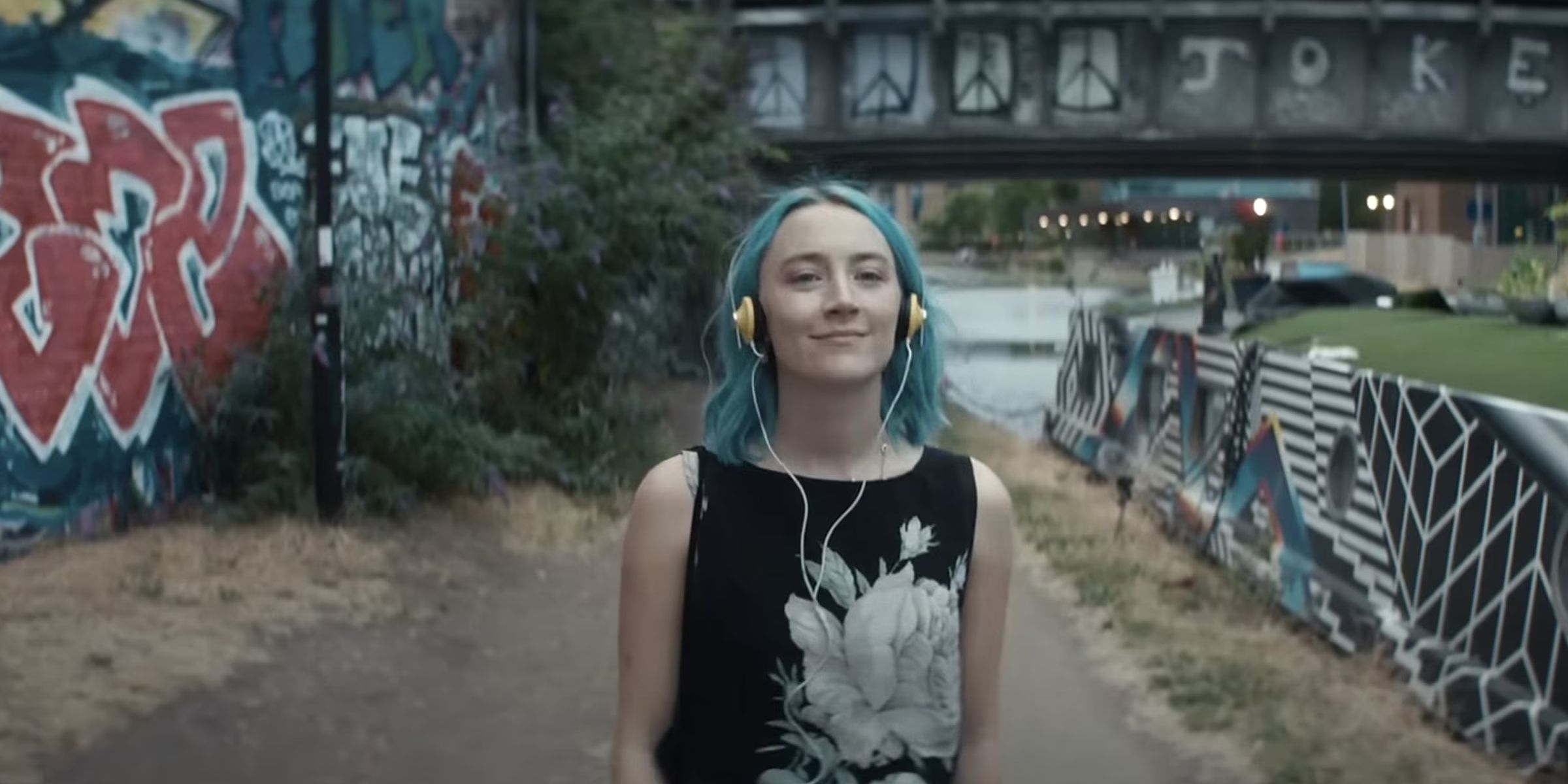 Rona (Saoirse Ronan) listening to music in &lsquo;The Outrun&rsquo;