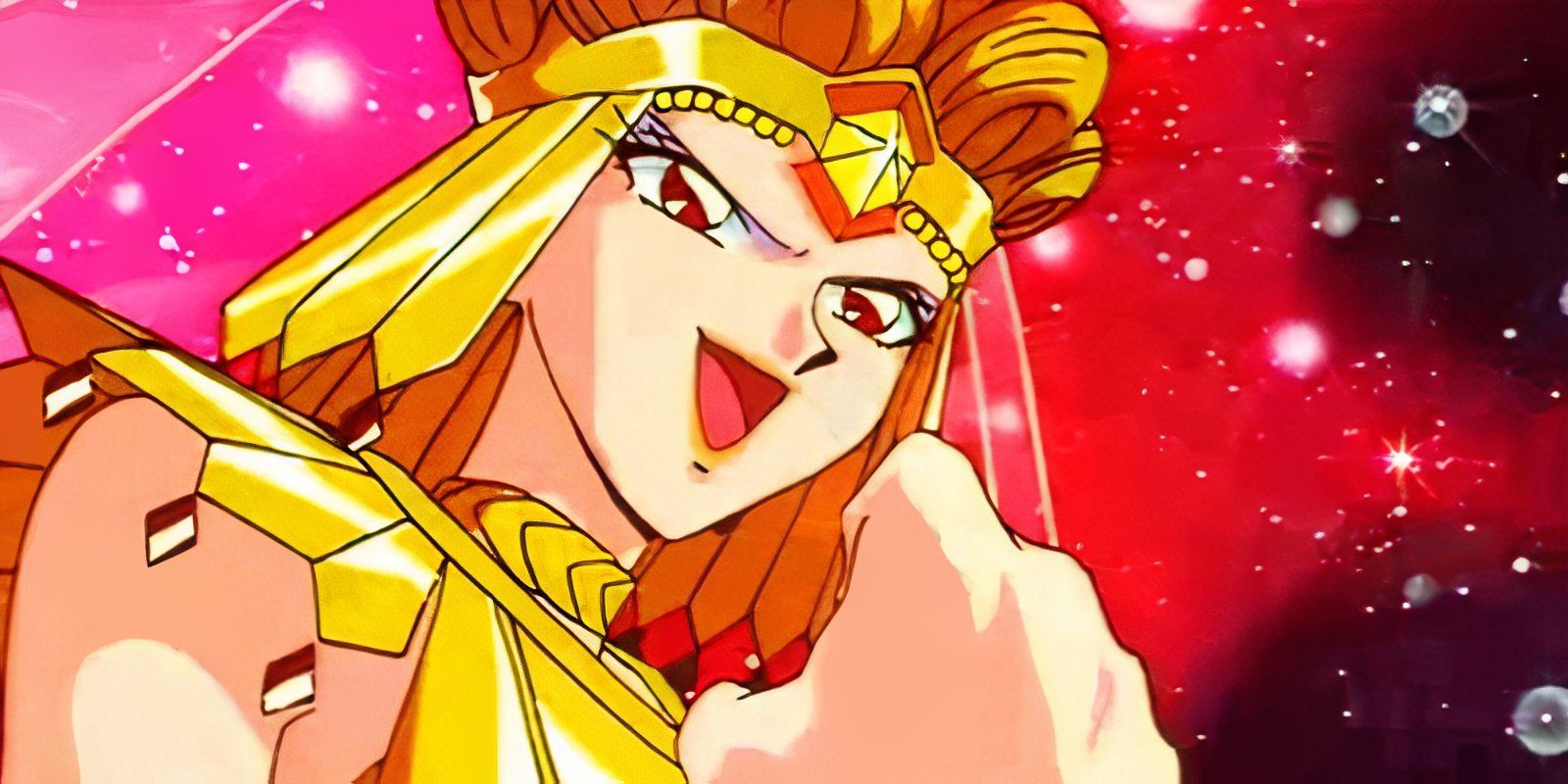 Sailor Galaxia sonriendo en Sailor Moon