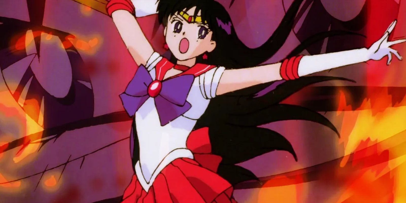 Sailor Mars posing in Sailor Moon