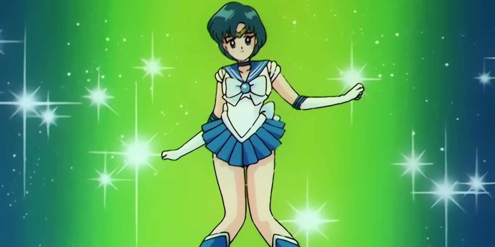 Sailor Mercury posing in Sailor Moon