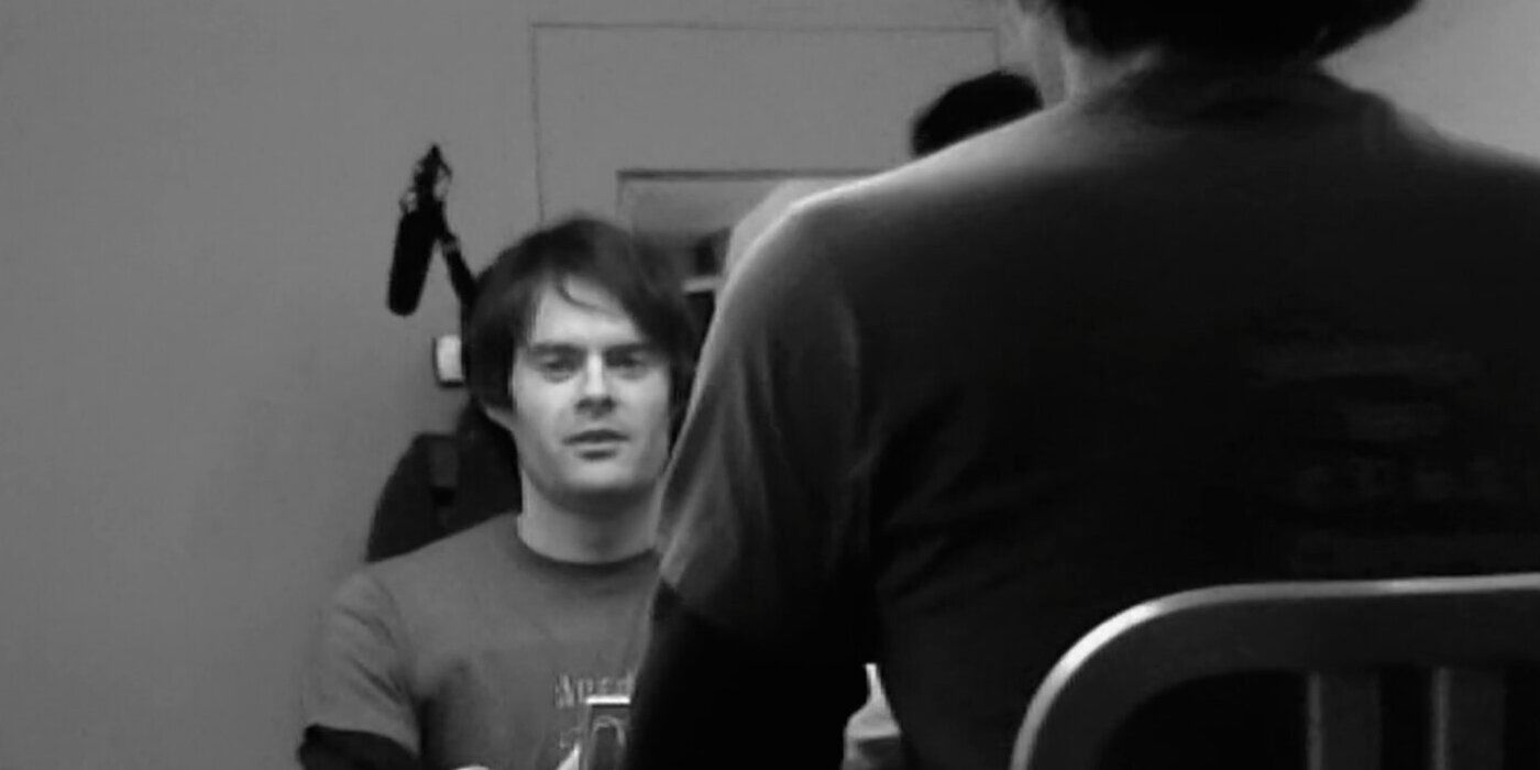 Bill Hader in his dressing room in 'Saturday Night'