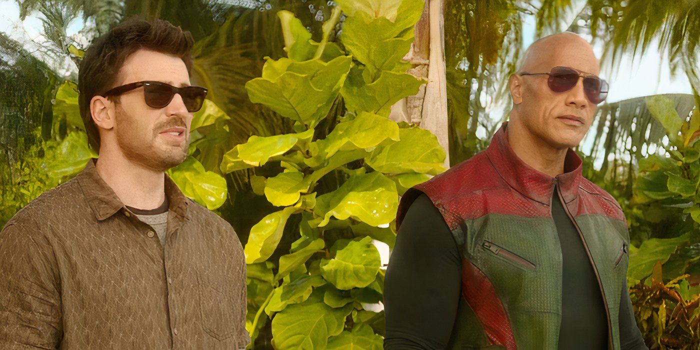 Chris Evans and Dwayne Johnson in &lsquo;Red One&rsquo;