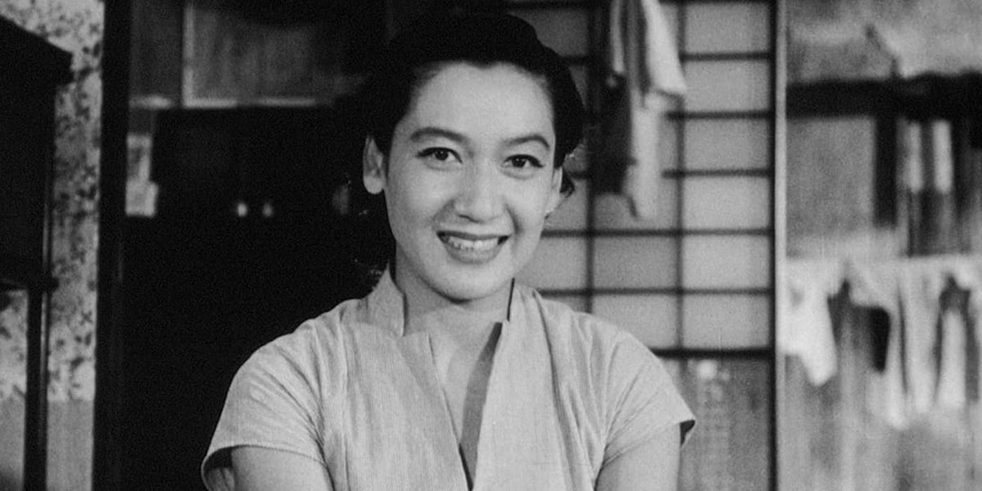 Setsuko Hara smiling in 'Tokyo Story'