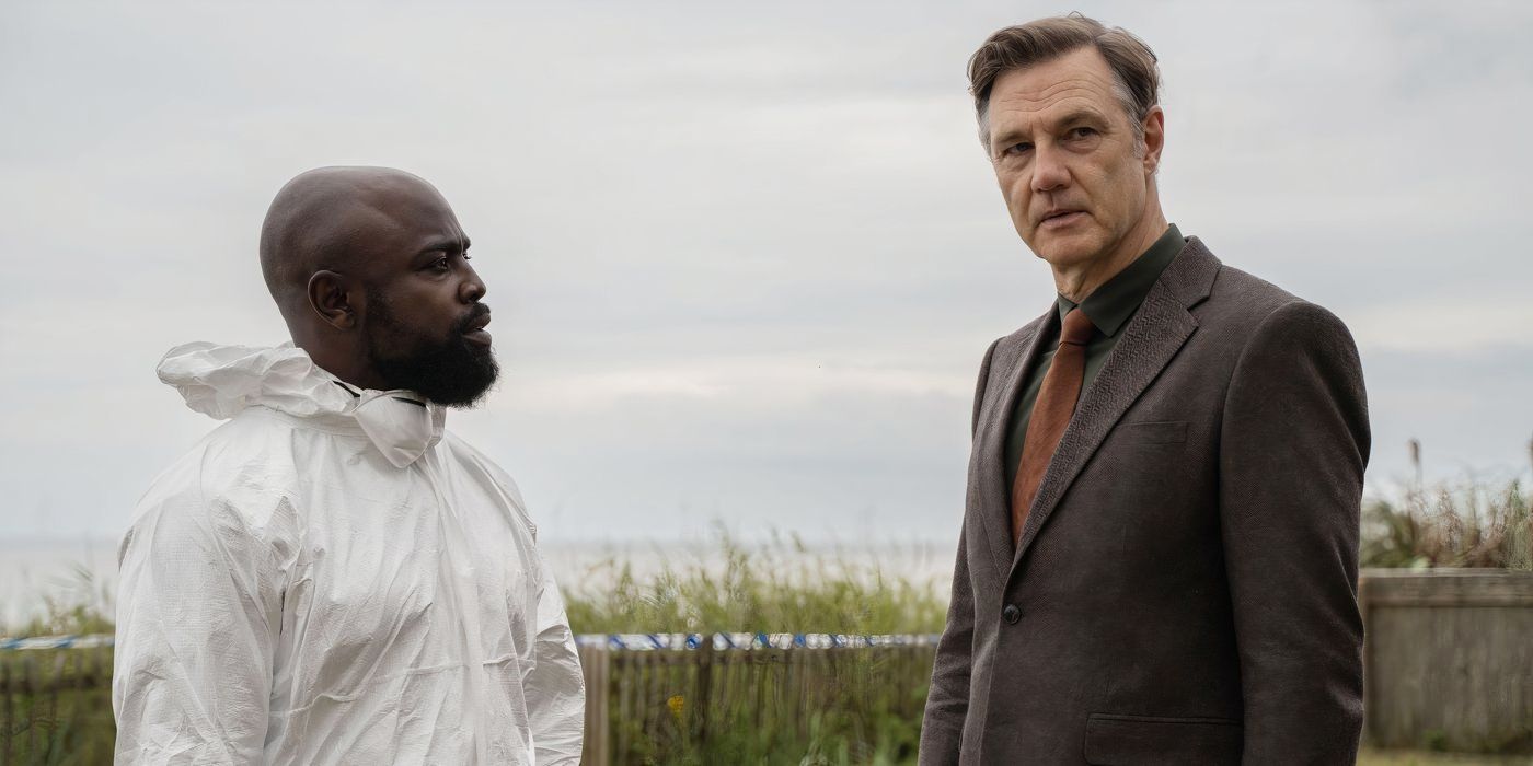 Michael Balogun (Harry) y David Morrissey (Ian)