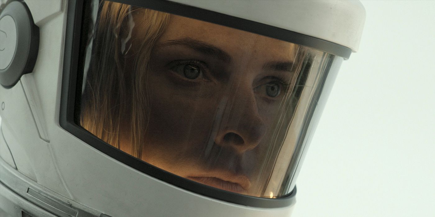 Rebecca Ferguson‌ as Juliette Nichols wearing a helmet in a scene from ‍Silo ⁢Season 2