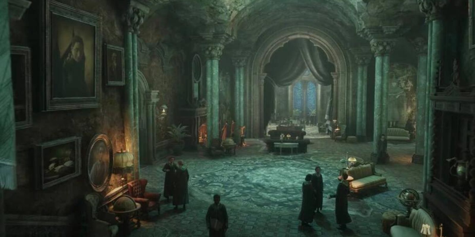 Slytherin Common Room in Hogwarts Legacy 2