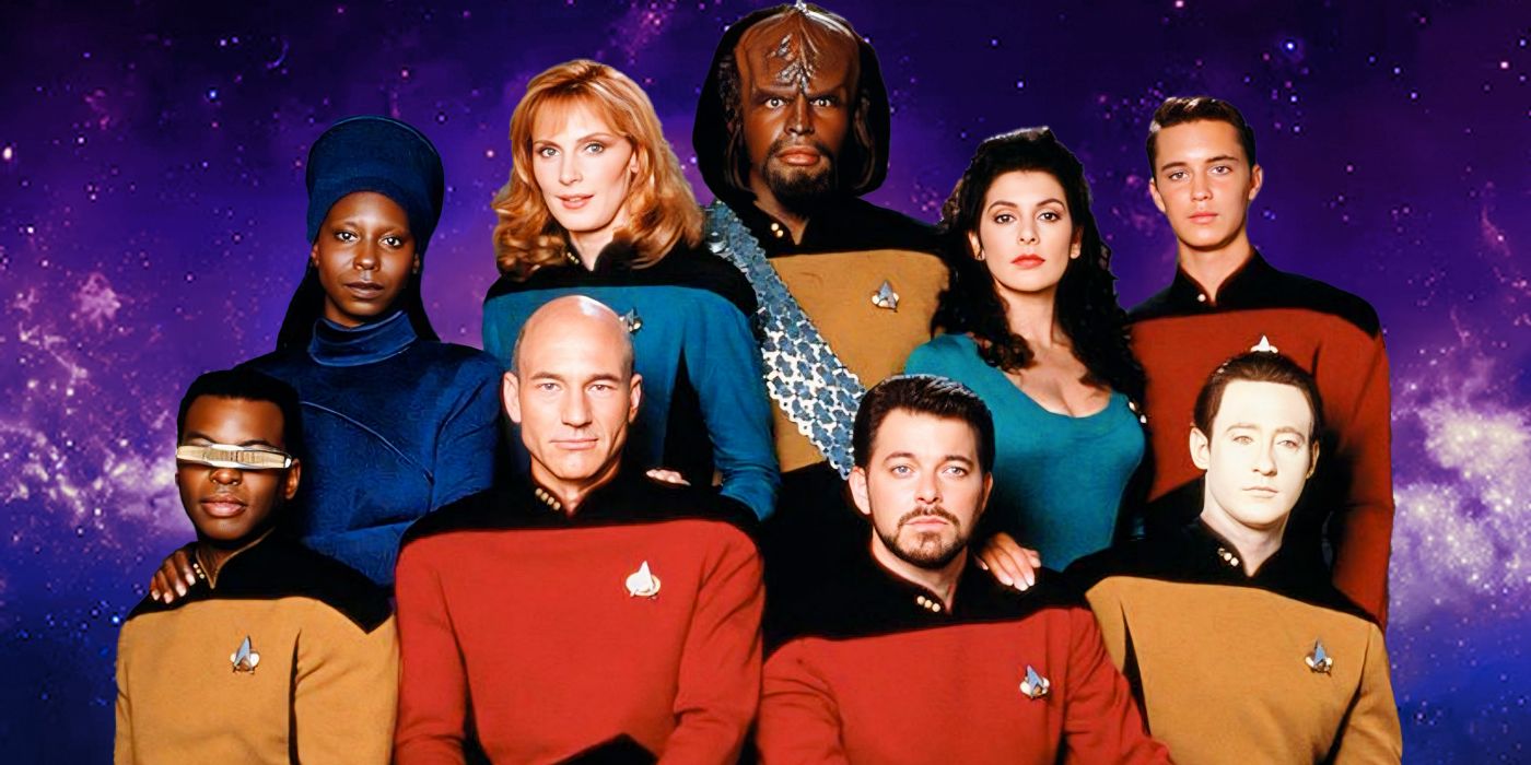 The cast of Star Trek: The Next Generation