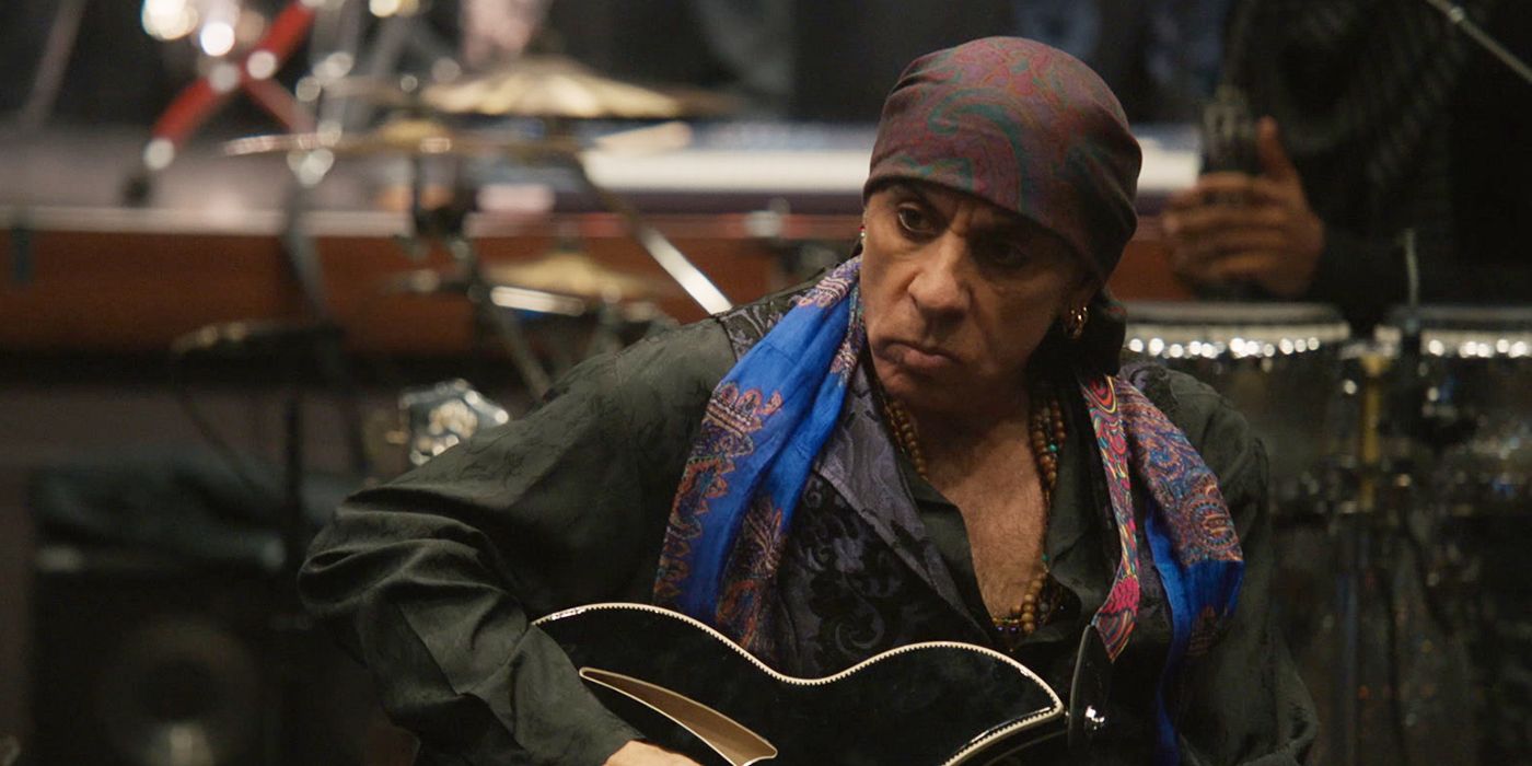 Steven Van Zandt rehearsing in Road Diary