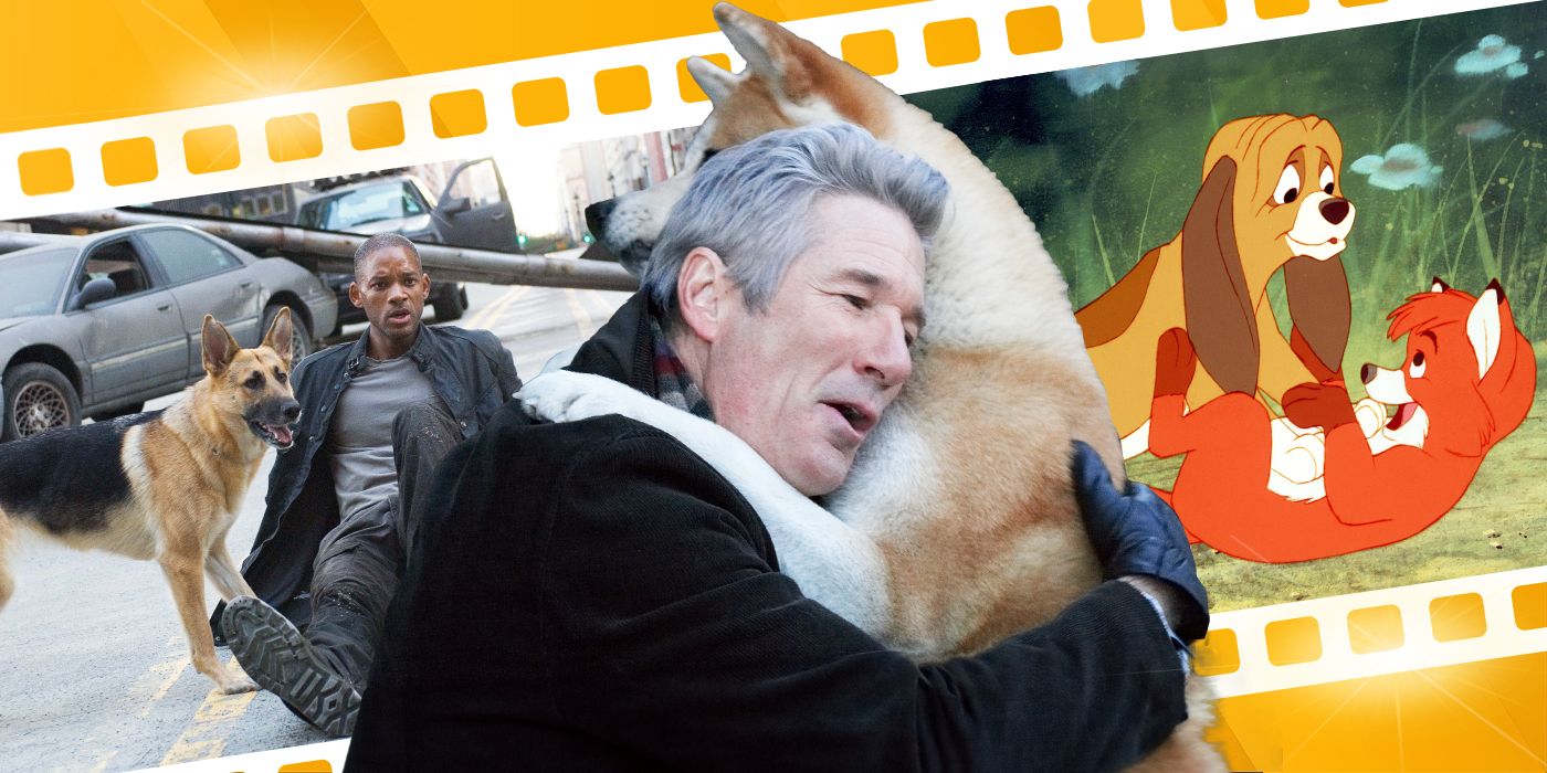 Stills from I Am Legend, Hachiko, and The Fox and the Hound