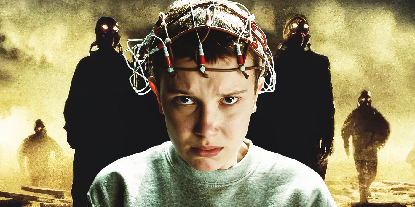 Custom image of Millie Bobby Brown in Stranger Things against a &lsquo;Hidden&rsquo;-themed poster