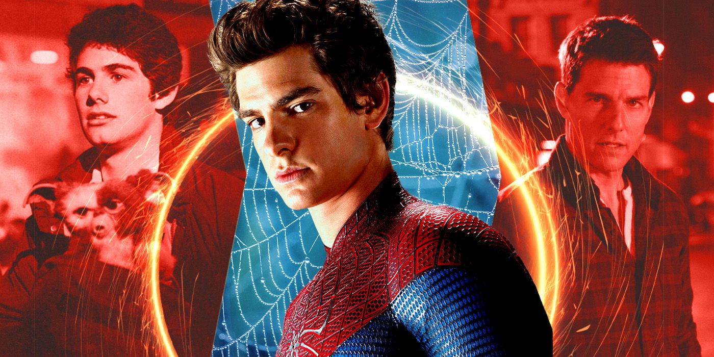 Blended image showing characters from Gremlins, The Amazing Spider-Man, and Jack Reacher